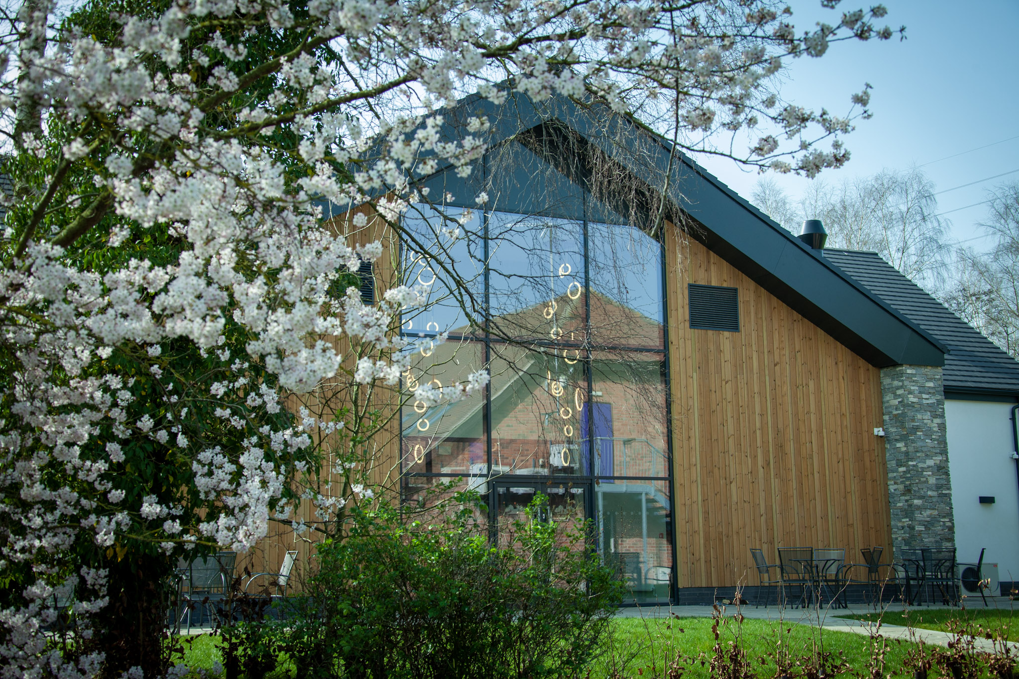 The Garden Cafe at Breedon Priory, nestled in 24 acres of land.